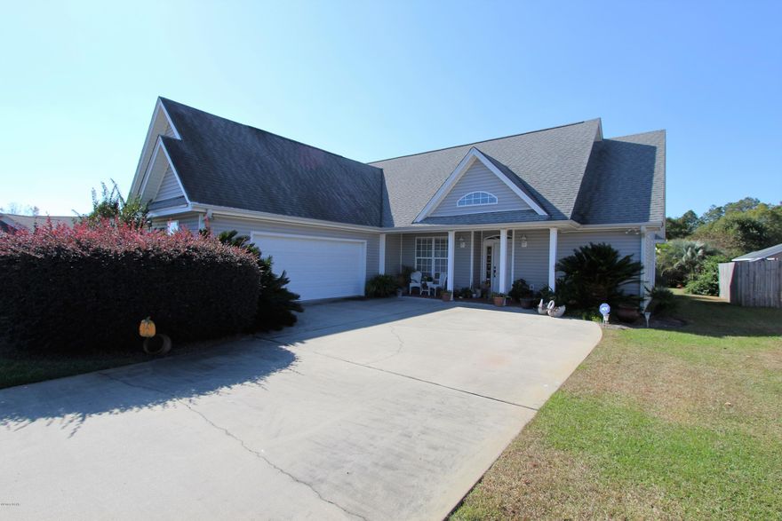 : Open and airy in Cherokee Heights! Walking through the front door your'll immediately notice the vaulted 12' ceilings, the arched picture window in the living room and the open and split floor plan. This home has plenty of natural light and space. The kitchen is outfitted with Maytag and Whirlpool appliances, pantry, instant hot water heater at the sink, and a breakfast nook complete with a bay window. The 2 additional bedrooms are spacious and feature extra deep double door closets. Just off of the third bedroom is the Florida room. Complete with a brick floor and french doors, this is the perfect escape. The cozy master bedroom features a tray ceiling and plush carpeting. The master bath has a separate tiled shower, double sink vanity and jetted garden tub. Walking distance to More... Tommy Smith Elementary and Merritt Brown Middle School. Convenient drive to Tyndall AFB and Eastern Shipbuilding.
All measurements approximate. Buyer to verify if important.