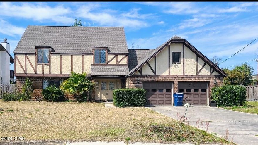 CURRENTLY UNDER CONTRACT, SELLER ACCEPTING BACKUP OFFERS With some TLC and creative vision, this Large CANAL HOME with POOL has a lot of potential! So much room: Featuring the master bedroom, two bedrooms plus full hall bathroom upstairs. The master bedroom alone has a large flex space for a home office or workout area and large walk-in closet. Downstairs features formal living area, formal dining area and another large room that can easily be used as a 4th bedroom. Additional attic storage is available and easily accessible at the top landing. Additional living area with the Great Room that showcases vaulted ceilings and fireplace. Backyard does feature an inground pool that was resurfaced as well as new pool pump (2022). Canal access from the new dock leads to the Bay in about 10 minutes. Boat lift is not operational, however Seller shares they have had a 23' Tritoon boat tied up to the dock easily in the past. Canal depth roughly 2-5' ft deep depending on tide. Roof was replaced 2019. HVAC system (est. 2016). This home does require some work but is a great opportunity for someone to turn into their dream home! **All sizes/measurements/information are approximate; buyer verify if important**