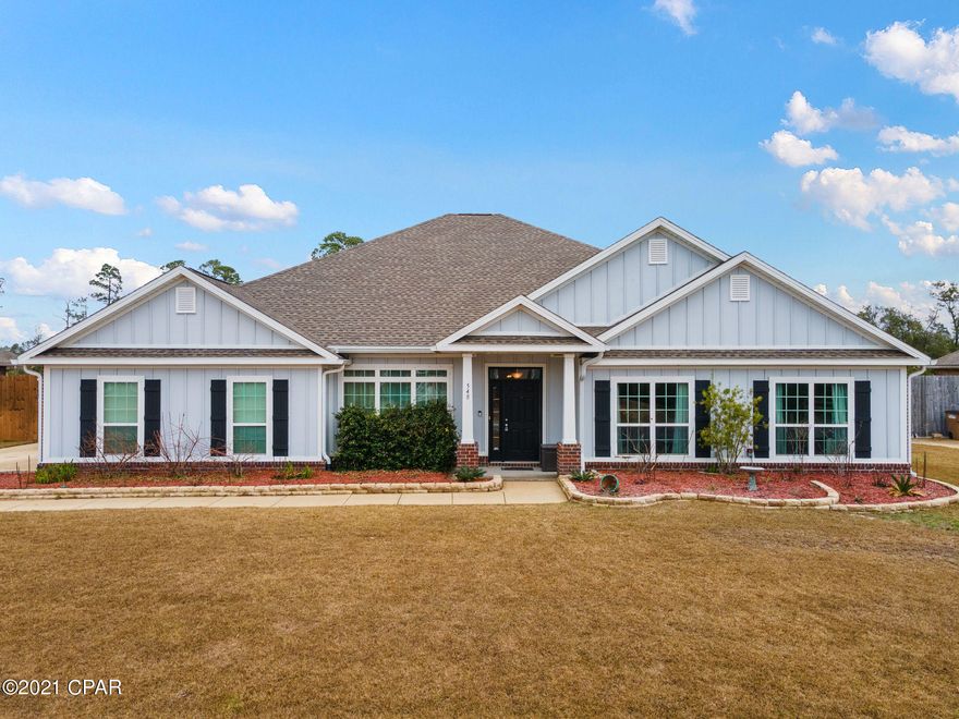 Check out this Beautiful & Spacious home in the fantastic neighborhood of Fanning Bayou! This Must See home has so many wonderful features such 4 bedrooms, 3.5 baths, office/Florida room, featuring high ceilings with crown molding in the main living areas and master bedroom and a wood burning fireplace in the living room for those cold days or nights!  That is just the beginning, the 3rd bedroom has an ensuite bathroom so it could be used as a second master, separate from the other 2 additional bedrooms and full bath.  This home has been newly painted and has new wood look tile in main living and hall area, new carpet in bedrooms and a new garage door.  All information and details should be verified by buyer or buyer's agent if important