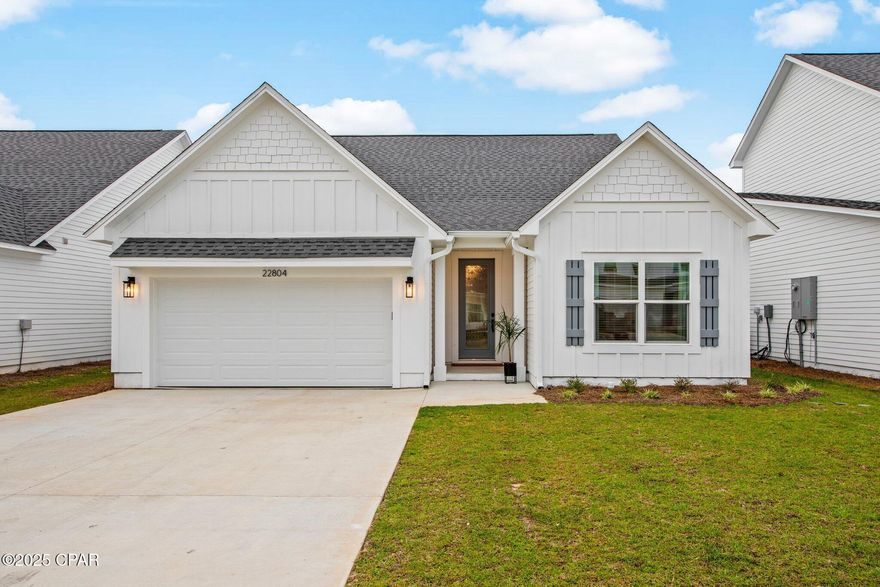 CURRENTLY UNDER CONTRACT, SELLER WILL CONSIDER BACKUP OFFERS

LAKEFRONT LIVING MEETS BEACH VIBES! 

Welcome to 22804 Ann Miller Road—a stylish 3BR/2BA coastal escape in The Preserve at Lake Powell, tucked away on the west end of Panama City Beach. Whether you're looking for full-time living, a dreamy second home, or a smart investment, this home checks all the boxes—and yes, it's a proven short-term rental money maker! 

Inside, you'll find 1,653 sq ft of bright, open living space filled with modern flair and coastal charm. The open-concept layout is made for good times—perfect for hosting family dinners, weekend brunches, or happy hour with friends. The kitchen is a chef's playground with quartz countertops, stainless steel appliances, soft-close cabinetry, a spacious pantry, and a breakfast island ready for morning coffee or late-night snacks.

Step through the double doors to your private backyard escape—ideal for grilling, chilling, or soaking up the Florida sunshine.

The split floor plan offers privacy for everyone, with two guest rooms on one side and your serene master suite on the other. Enjoy a spa-like bathroom with a frameless tiled shower and bench, double vanities with quartz countertops, and plenty of space to unwind.

Ready to level up the fun? A dedicated game room brings the party with a ping pong table, space for video gaming, and even free weights for those who like to sneak in a workout between beach trips.

Professionally decorated and ready to go, this home is truly turnkey—and with its track record as a cash-flowing short-term rental, it's also a golden investment opportunity.

The Preserve at Lake Powell is a rare gem of a lakefront community on America's largest coastal dune lake. Plus, you're just a short walk to the public boat launch, and less than half a mile to the sugar-white sands of the Gulf! Spend your days boating, beaching, shopping, or dining—because you're just minutes from 30A, Pier Park, Inlet Beach, and all the best spots in town.

Boat. Beach. Relax. Repeat. 
This is Florida living done right—and it's waiting for you.

Call your favorite Realtor and come see it today before someone else scoops it up!