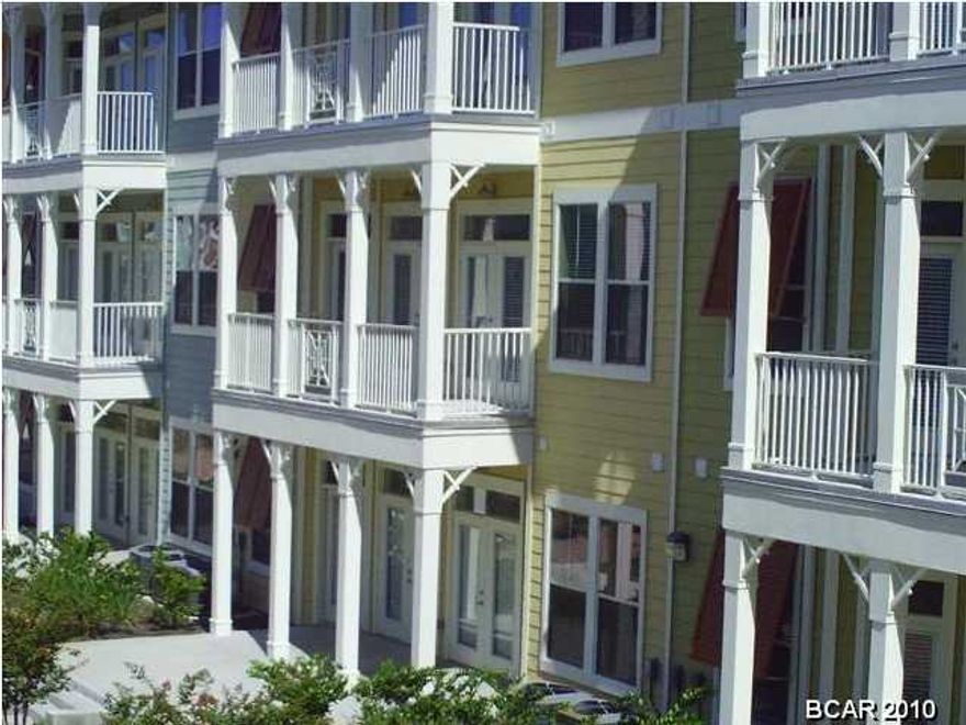 A two-story, 1 bedroom, 1.5 bath, 1588 sq. ft. townhouse-style unit in the beautiful and tranquil gated community of Island Reserve, located off Front Beach Road in Panama City Beach. Condo has hardwood flooring in the main living area, tile in the baths and kitchen, and plush carpet in the bedroom, all with 10' ceilings. The well appointed kitchen includes granite countertops, stainless appliances, and detailed cabinetry. Bonus amenities include washer and dryer, window coverings, two private balconies and covered garage parking and entry. Master bath features stand up shower and separate garden tub, his & her vanities and his & her walk in closets. There is also a large storage closet on the second floor. And Island Reserve features one of the largest pools in Northwest Florida.