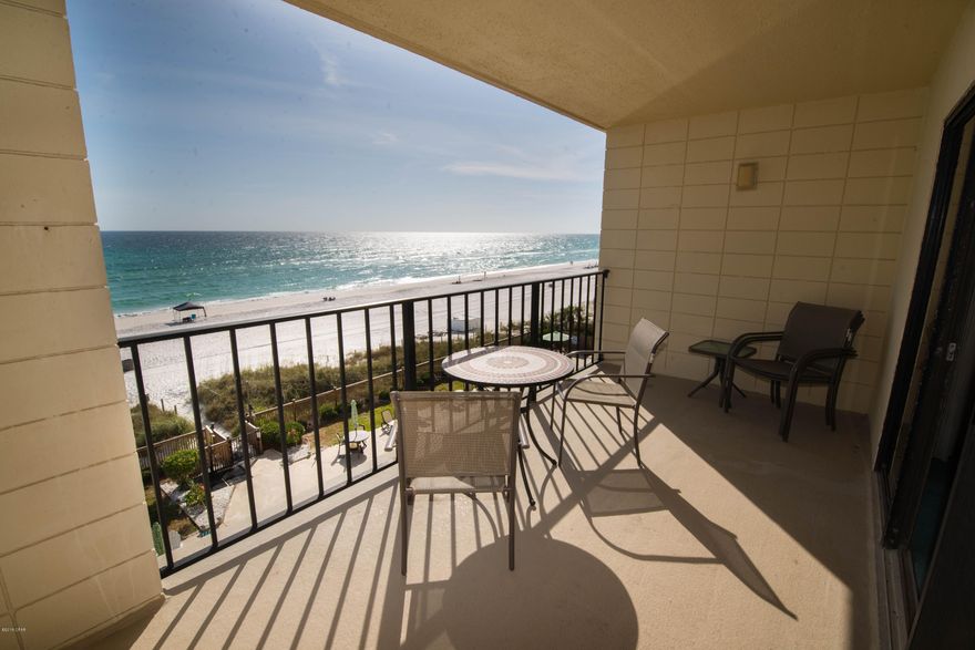 Gulf front condo in Mariner West, located at the east end of Panama City Beach on Thomas Dr. This one bedroom, 2 full baths condo has had the same owner since the late 80's. During this time the condo has not been on a rental program, which explains the great condition of this unit. The A/C, water heater and some of the appliances have been replaced within the past 2 years. A separate laundry room is located across from the front door of the condo. Sliding glass doors open to a large covered balcony with great views of the beautiful Gulf of Mexico, beach, pool and grill / picnic areas. Additional amenities include an owner's lounge, game room, tennis and shuffleboard courts. With the exception of a few items, this unit is being sold furnished. Make an appt. to see this great property!