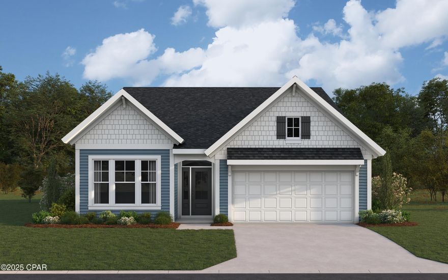 New construction by Fischer Homes in the beautiful Breakfast Point East community, featuring the stunning Camden design. This unique plan offers 3 bedrooms and 2 full baths. The expansive family room is the perfect gathering space. Spacious open kitchen with a large island and walk-in pantry connects to the morning room, that walks out to the patio. The owner's suite features a spacious private bath and walk-in closet. The spacious 2-bay garage completes this exceptional home.