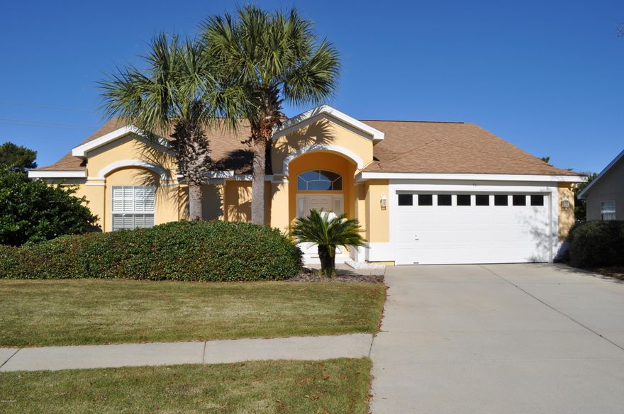 This is a place you’d be proud to call home!  This 3BR/2.5BA Summerwood home is immaculate and move-in ready.  The interior features a split-bedroom and open-concept floor plan with a bonus room that would make a great home office or even a nursery as it connects to the Master Suite.  All appliances convey in the eat-in kitchen and even the washer/dryer stay.  French doors off the living room open to a very large and privacy-fenced backyard complete with an in-ground pool.  The home is situated on a cul-de-sac and you’re only two blocks from the beach and around the corner from Pier Park.  Summerwood is a family-friendly community with sidewalks and street lights.  You’re also convenient to schools, golf courses and parks!  All info approx and must be verified by Buyers if important.