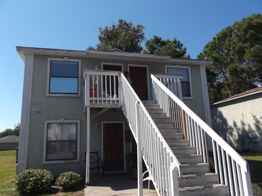 Beautiful one bedroom upstairs apartment. This unit features washer and dryer connections, a utility room for extra storage space, and is all electric.  Cable TV, water and sewage included.  Room sizes are approximate.