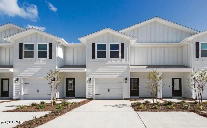 Brand-new  3-bedroom, 2.5-bath home in Bayside at Ward Creek, Panama City Beach.

Open-concept layout with a spacious living area, modern kitchen with stainless steel appliances, and no carpet throughout. The home features built-in closet for great storage and a fully upgraded walk-in glass shower with designer tile in the primary suite.

Enjoy your private backyard with a hot tub, perfect for relaxing. The garage is converted into a home gym.

Community offers a pool and playground.

Great location just minutes from Pier Park, Frank Brown Park, the beach, shopping, dining, and about 10 minutes to Northwest Florida Beaches International Airport (ECP).