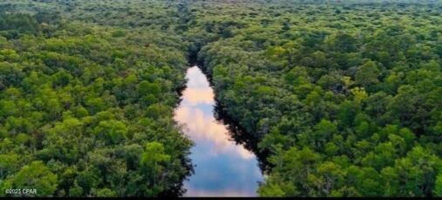 Discover the perfect balance of natural beauty and modern convenience at this secluded Otter Creek community in Northwest Bay County. Tucked away in a peaceful community, this remarkable 35+ acre property features 1200 feet of pristine creek frontage, providing the ultimate setting for outdoor enthusiasts and those seeking a private sanctuary. Enjoy the best of both worlds—complete privacy amid game-rich land, with deer, turkey, squirrels, rabbits, hogs, and fantastic fishing, yet close to thriving amenities. You're positioned just minutes from white sandy beaches, a modern international airport, a new hospital, community centers, and vibrant entertainment options. Every essential is easily accessible, allowing you to effortlessly transition between the tranquility of nature and the

excitement of community life. Structures and investment are first-class, with over $150,000 invested in six well-designed buildings. The estate includes three robust carport-style barns (24x60, 36x36, and 24x48), all constructed with strong 8x8 posts to protect your vehicles, boats, and equipment. The spacious main ''Camp'' (36x32) was envisioned as a hunting and fishing getaway, with plans for three bedrooms, a kitchen, living room, bathhouse, and fireplace perfect for customizing your own retreat.
Modern amenities abound: two reliable wells, a fully operational solar power system for the camp, and a generator ensure self-sufficiency and comfort in all seasons. Whether you're catching fish, floating the creek on summer evenings, or planning your dream home, this property offers endless ways to enjoy the outdoors. Don't miss your chance to own a true gem where privacy, natural splendor, and accessibility converge. Schedule your private tour and imagine life at Otter Creekwhere every day feels like a getaway!