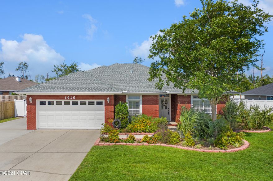 CURRENTLY UNDER CONTRACT, SELLER ACCEPTING BACKUP OFFERS Wonderful all brick home in the popular Mowat Highlands neighborhood with the most wonderful back yard, this home offers three bedrooms and two baths, almost 1900 square feet of living space and two living areas. As you approach the home, you will notice the lush and colorful landscaping. Once in the home, the charming living room is to the right with built-in bookshelves, wood floor and brick fireplace. There is a formal dining room on the way to the kitchen.  The kitchen has quartz counters, glazed subway tile backsplash and all appliances remain with the home.  The kitchen also overlooks the spacious family room that also has a second eating area.  The back yard is huge, fully fenced and has a cute shed for your yard equipmen There is also an extended paver patio for grilling and outdoor seating. Mowat Highlands is conveniently located near shopping, schools and salt & freshwater fun. Call your Realtor for your personal tour today.