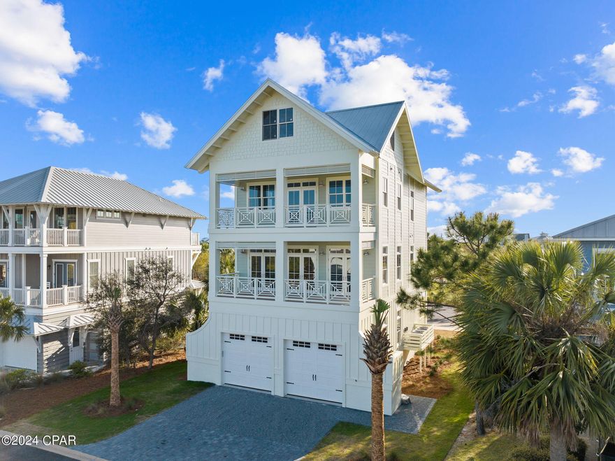Welcome to the epitome of coastal luxury living in the exclusive Ovation community on Cape San Blas. Nestled within this gated paradise, discover a masterpiece of modern beachside architecture - a stunning multi-level beach house that seamlessly blends sophistication with the tranquility of coastal living. This brand-new construction boasts 5 bedrooms and 5 baths, each meticulously designed for comfort and style and featuring its own full bathroom. No detail has been spared in creating this custom retreat, where every corner exudes elegance and thoughtful craftsmanship. From the moment you step inside, be captivated by the seamless flow of open spaces, allowing the breathtaking surroundings to become an integral part of your daily life. Add in beautiful bay views from the balcony, enhancing the serene ambiance and providing a picturesque backdrop to your coastal lifestyle. Ovation's charm extends beyond your private haven, offering residents exclusive access to a range of amenities that define the pinnacle of coastal living. Immerse yourself in the serene bayside environment with access to two private docks, perfect for boating and kayaking adventures. Indulge in friendly matches on the tennis courts, or bask in the sun by the bayfront and gulf side pools - each a testament to the resort-like atmosphere. For those seeking the ultimate connection to nature, a thoughtfully designed boardwalk provides direct and uncrowded access to pet-friendly beaches. Embrace the sun-drenched shores and pristine sands as you take leisurely strolls along the coastline, creating memories that will last a lifetime. Your dream coastal retreat awaits, where every day is a celebration of the natural beauty that surrounds this exclusive beachside haven. Seize the opportunity to call this custom multi-level beach house your home, and experience the pinnacle of luxury living in one of Florida's most coveted beach community.