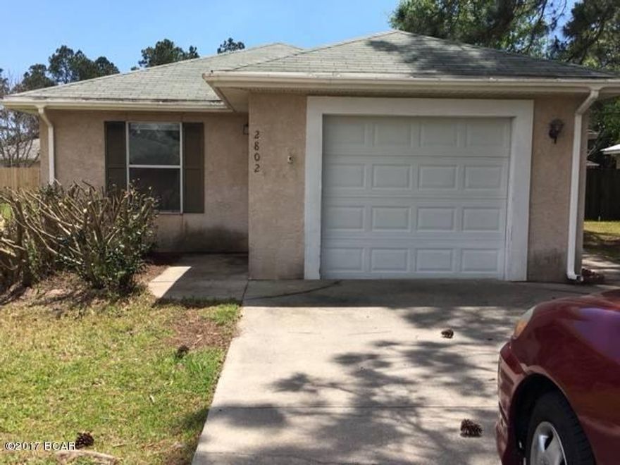 Nice home with privacy fenced backyard, covered front and rear porches,1 car garage. Kitchen has counter space and cabinets, large pantry. There is a separate water meter for yard watering.
