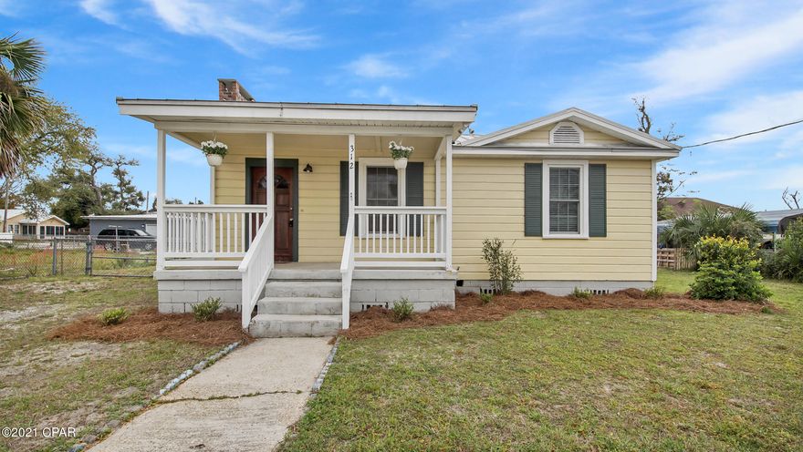 Adorable and updated 3 bedroom, 2 bath home is in a quiet and peaceful area. Close to Tyndall AFB, shopping, parks, and restaurants. This home has many updates and has been well taken care of. The original hardwood floors look great. The kitchen has been updated with new cabinets, solid surface countertops, and appliances for a very modern look and feel. The interior of the home is clean and neat and move in ready to move in.