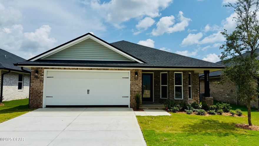 Welcome to the stunning 1717 floorplan by Adams Homes. This thoughtfully designed layout offers a perfect fusion of comfort and style, creating a space that feels like home from the moment you step inside. Enter into a charming dining area that leads directly into the kitchen, providing ample room for relaxation and entertaining. The open concept design seamlessly connects the living room, dining area, and kitchen, creating a versatile and inviting atmosphere for gatherings with family and friends. The kitchen is a culinary haven, featuring modern appliances, abundant cabinet space, and a convenient breakfast bar, making meal preparation a breeze. The master suite provides a private retreat, boasting a spacious walk-in closet and a luxurious en-suite bathroom, offering a peaceful sanctuary. Two additional bedrooms offer versatility, whether for family members, guests, or a home office. The 1717 floorplan also includes a covered patio, extending your living space outdoors and providing a delightful area for outdoor relaxation or entertaining. With Adams Homes' commitment to quality craftsmanship and attention to detail, this home exudes elegance and sophistication. Embrace the charm and functionality of the 1717 floorplan and make it your own, creating a space that perfectly suits your lifestyle and brings joy to everyday living.