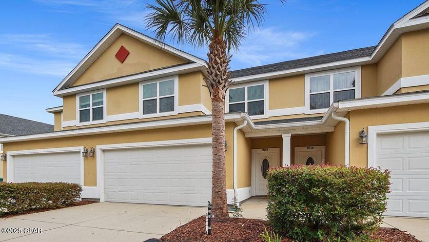 Welcome to 1818 Annabella's Drive!  This quaint community is located just minutes from the infamous Emerald Coast with its white sandy beaches, Panama City Port, NSA, Coast Guard and Navy Bases, St. Andrews State Park, Pier Park, schools, and more! This Townhome offers 3 bedrooms, 2.5 bathrooms, a 2 car garage and boasts a well utilized 1509 sq ft with the convenience of a half bath on the first floor.  You will find no carpet in this home, there is tile and Pergo plank flooring throughout!  There is a gorgeous coordinating granite in the kitchen and bathrooms, with a professionally tiled master shower, accompanied by a large tub and walk-in closet!  An added perk to this property is its location within the community. It is tucked away in the back, far away from the noise of HWY 98 with a calming lakeview in the front. There is a large patio, beautifully done with pavers. This is a gated community that includes a clubhouse with a full size kitchen, workout room, and a swimming pool!  Even with all of these amenities, the community has modest HOA dues!  This townhome has been maintained and is in STELLAR condition as documented in the recent property inspection results!  Come enjoy resort style living without the high resort style fees! Don't miss out, call me for a private showing today!