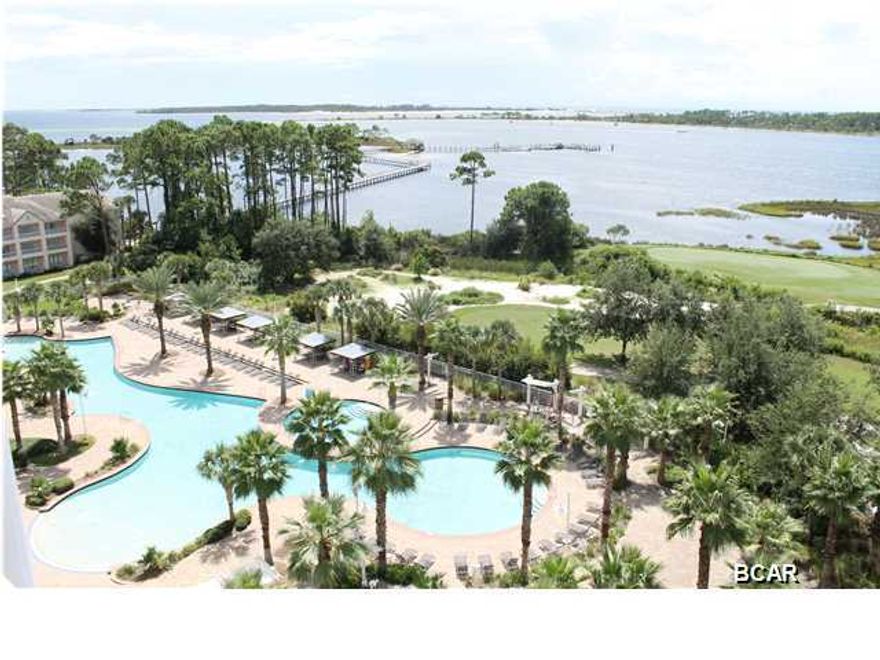 **WE HAVE MULTIPLE OFFERS. HIGHEST AND BEST DUE BY 9/17/14 AT 12:00** Unbelievable opportunity on a 2BR PENTHOUSE at Reflections Resort and Spa in Bay Point. Located on the top floor with raised 10ft ceilings. Open floor plan with breakfast bar. Postcard views of the bay and the signature hole of the famed Nicklaus Course, the only Nicklaus design in NW Florida. The penthouse level also offers a view of the gulf and the pass. Bay Point Resort is second to none with 2 Championship 18-hole golf courses (Nicklaus and Meadows), on-site marina, tennis courts, fine dining, fitness center, and a full service spa. Designer furnishings are included. Priced below market value for a quick sale.