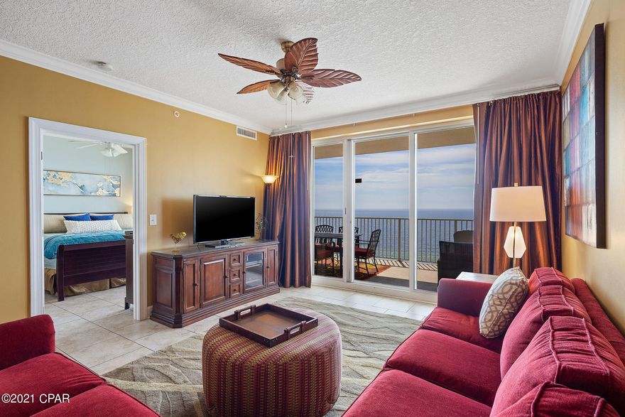 STUNNING West-End, 4 BR/3 BA, CORNER UNIT, directly on the GULF, at Ocean Reef in Panama City Beach, which includes a highly desirable covered, deeded garage parking space, located on the first floor of the building, just steps to the elevator and security guard office. This GORGEOUS 4 bedroom, 3 bathroom Gulf Front Condo has arguably one of the most breathtaking views of any condominium here. Located on the 16th floor, not too high and not too low, this beach front condo features breathtaking views, HIGH ceilings, tasteful furnishings, and an Open Floor Plan, which provides plenty of space for entertaining guests or simply relaxing with everything Ocean Reef has to offer. Enjoy the fully-updated, open kitchen overlooking the dining and living room with quality custom cabinetry, granite countertops with a stylish backsplash, and custom finishes, which include a new copper sink, that will delight your inner-chef. The long list of improvements to this condo includes COMPLETELY redone bathrooms, ALL GLASS WALK-IN SHOWERS, with custom vanities, sinks, hardware, and tile work in ALL 3 Bathrooms. This condo is PRISTINE! Enjoy a COMPLETELY turn-key home, which comes completely furnished, and is perfect for using as a personal home, or a vacation home, with rental income.  This unit is already on the vacation rental market and has many bookings, and is professionally managed by ONSITE management company and fabulous to work with. (Last year's rental records are available upon request). From your private balcony, enjoy views of Pier Park, the gulf, the bay, fireworks on the pier, putt putt golf right across the street, lots of "people watching" and the GLORIOUS SUNSET. Ocean Reef is only 1.1 MILES to PIER PARK, there is a restaurant next door, with outdoor seating and entertainment and BAR. The very low HOA fees, which are only $475 per month, cover amenities, which include security guards, a heated indoor pool, Gulf Front pool, hot tub, dry sauna, wet sauna, fitness center, and barbecue area, and internet/cable, and water.  Ocean Reef has a financially stable Condo Owners' Association, and the building and amenities are well-maintained with ongoing improvements.  TWO BEACH CHAIRS AND UMBRELLA ALREADY PURCHASED FOR THE YEAR FOR OWNERS AND RENTERS INCLUDED. THEY ARE PUT OUT EVERY DAY FOR YOU.  DESIRABLE COVERED DEEDED PARKING UNDER BUILDING, ON FIRST FLOOR IN FRONT OF SECURITY OFFICE AND JUST STEPS TO ELEVATOR.  LOW DENSITY CONDO BUILDING. (NO CROWDED BEACH)  SECURITY GUARDS AND CAMERAS ON SITE.  No High Rise Neighbors (PRIVATE BALCONIES).  OVERFLOW PARKING. Copy and Paste this link to see Zillow 3d Tour---> https://www.zillow.com/view-3d-home/9f0a09db-3902-4675-a623-f87b4dd0dc90?setAttribution=mls&wl=true
Call today to see this gorgeous beach condo in person!