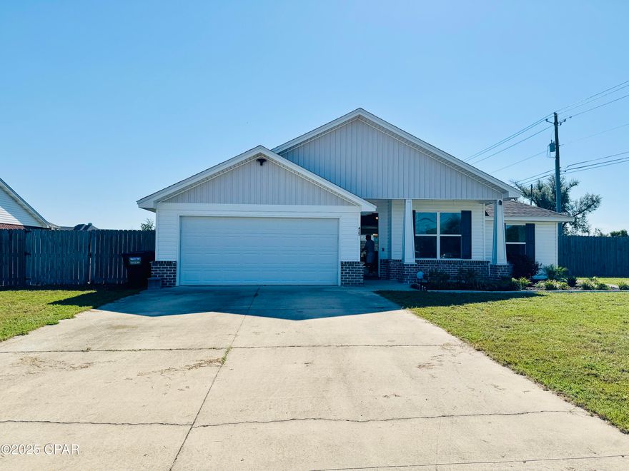 Move-In Special!
Sign a lease today and get $500 off your second month's rent!

A beautiful home, a great location, and a bonus to make your move even smoother.
Start fresh and save big!

Discover this newly built 3-bedroom, 2-bathroom home with a dedicated office space, perfectly situated on a spacious corner lot in Panama City. This home features a modern, open-concept floor plan with high-end finishes throughout — including custom cabinetry, granite countertops, upgraded light fixtures, and durable wood-look vinyl flooring.

Enjoy the comfort of a thoughtfully designed layout that blends style and functionality, ideal for both everyday living and entertaining. Located just minutes from shopping, dining, public transportation, and only a short drive to Tyndall Air Force Base, this property offers convenience and comfort in one.

Schedule a showing today!