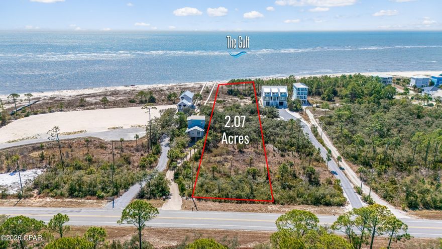 Indian Pass Gulf Front Lot | 2.07 Acres | 100 Ft of Beach Frontage Rare opportunities like this don't come along often. Nestled along the unspoiled shores of Indian Pass, this extraordinary 2.07-acre gulf front parcel offers 100 feet of pristine beach frontage and breathtaking, panoramic views of the Gulf -- completely unobstructed and all yours to enjoy. Whether you're dreaming of building your perfect coastal retreat or looking for a smart investment, the possibilities here are exceptional. Build one stunning gulf front home or take advantage of the generous acreage to develop two gulf front homes, a gulf front and first-tier combination, with a minor replat or even a small subdivision.
Life at Indian Pass is the kind of unhurried, soul-refreshing and healing experience people spend years searching for. Stroll miles of uncrowded beach, collecting shells, watching dolphins play in the surf, and listening to the calls of native shorebirds. The beach is dog-friendly, the community is golf cart-friendly, and the pace is wonderfully your own.
Adventure is always close at hand. Kayak across to St. Vincent Island National Wildlife Refuge for a glimpse of truly unspoiled Florida wilderness. Launch from the nearby boat ramp for a deep-sea fishing trip or simply cast a line from shore. After a day on the water, pull up a stool at the legendary Indian Pass Raw Bar -- a beloved local gathering spot serving the freshest oysters and seafood, with live music most weekends to round out the evening.
When you're ready to explore a little further, the charming towns of Port St. Joe and Apalachicola are just a short drive away, offering unique shops, award-winning restaurants, and all the character of Florida's Forgotten Coast.
This is more than a lot -- it's a lifestyle waiting to be lived.