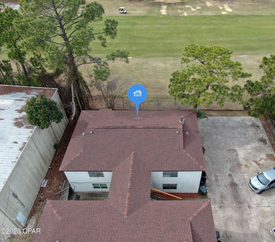 Multi-family Available in Panama City Beach, FL. Quadplex, 4 Units, the whole building, 2 upstairs and 2 down. 2 Units fully remodeled rented at $1150 per month, one unit at $995 and last at $950. These amounts could be increased before or after updates. Owner pays water and trash. Tenants pay electric. All units have a balcony overlooking the golf course and one parking space. 2 minutes from the Gulf. Roof replaced in 2018 and extensive work done after Hurricane Michael.