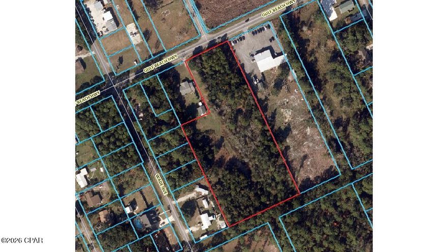Vacant commercial land featuring approximately 185 feet of frontage along Gulf Beach Highway. This stretch of the highway sees an average of 20,500 vehicles daily, making it an excellent location for development opportunities.
