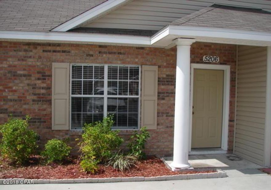 Nice, 2 story attached townhome with Fenced Yard, Fireplace, and Ceiling Fans. This home has gas Heater and Water heater. Shed in backyard adds for extra storage for lawn equipment and decorations. This home is located in Callaway, convenient to schools and Tyndall Air Force Base. Half off of the security deposit for active military.



All measurements are approximate.