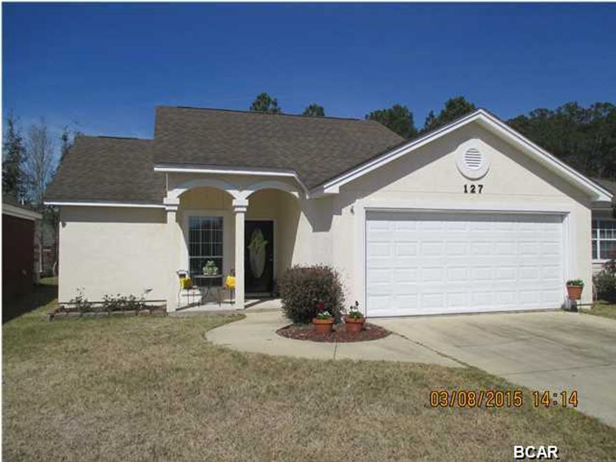 A quaint and cozy neighborhood centrally located close to everything. This is LAKE MARIN! The subdivision was built around a lake that is pristine, quiet and beautiful to look at. This adorable patio home is perfect for the young family or someone looking to downsize. A three bedroom, two bath with open floor plan. The home features a large living and dining area with laminate wood flooring. The kitchen is open to both and is perfect for entertaining or keeping an eye on kids playing in the backyard. The kitchen features plenty of cabinets, and counter space and is connected to a very spacious laundry room that leads to the backyard. The master bedroom is in the back of the home and has a large walk-in closet and patio door leading to the covered patio and backyard. The master bath has