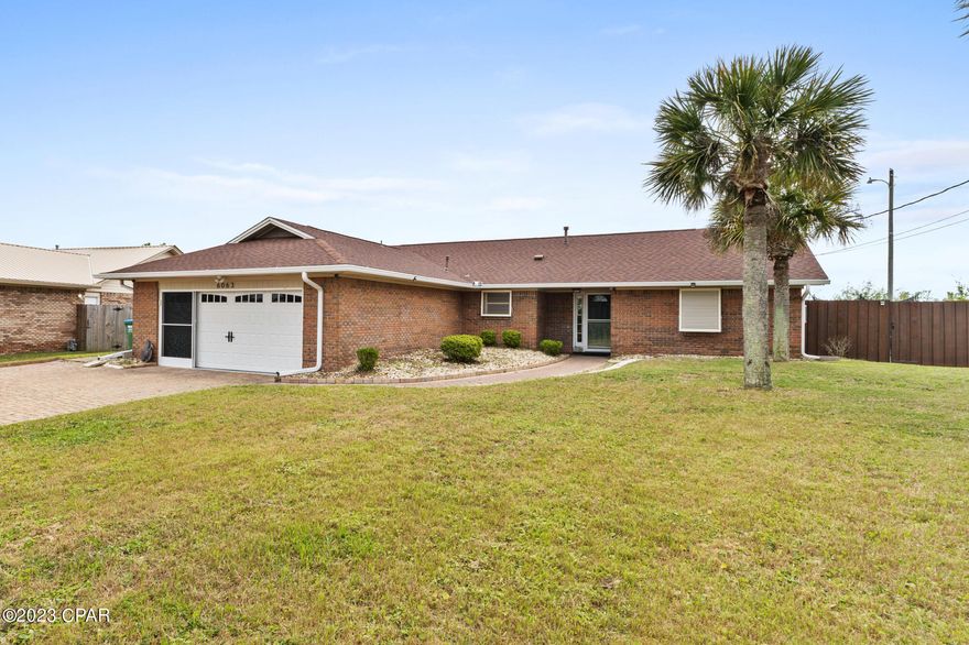 ''Welcome to your dream home in sunny Panama City, Florida! This charming 3 bedroom, 2 bathroom home is situated in a desirable neighborhood, offering a perfect balance of relaxation and convenience.
As you enter the home, you'll immediately appreciate the spacious and bright living area, complete with great finishes such as a real stone fireplace, Granite countertops, Stainless Appliances and plenty of open space. The kitchen is perfect for the home chef, featuring modern appliances, ample counter space, and a great space for your family dining table off of the kitchen area.
The master bedroom is a tranquil retreat with patio doors letting in natural light and overlooking the beautiful water views, boasting a generous en-suite bathroom and a his and hers closets. Two additional bedrooms are perfect for children or guests, and share a beautifully appointed full bathroom.
This home offers a delightful outdoor space, perfect for entertaining and relaxing. The backyard is fully fenced, providing a safe and private space for children and pets to play. The covered patio is an ideal spot for enjoying meals with family and friends.
Conveniently located close to shopping, dining, and entertainment, and less than 10 minutes drive to Tyndall Air Force Base. This home offers a fantastic lifestyle for you and your family. Don't miss out on this incredible opportunity to own a piece of paradise in Panama City. Schedule your showing today!''