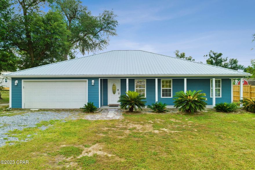 ** UNDER CONTRACT, SELLER WILL CONSIDER BACK UP OFFERS ** CANAL FRONT HOME!! Featuring a split bedroom floor plan with an attached secondary suite (Mother In-Law Suite) and an open concept in the common areas. This is a home you won't want to miss! This home has been completely updated inside and out with a new roof, new HVAC, new water softener for the well, new floors, paint, and spray foam insulation. The spacious kitchen offers new cabinetry, new solid surface countertops, new stainless steel appliances and plenty of room for storage. There is new recessed lightning and outlets in every room, including one in each room with USB ports. The exterior of the home has all new siding and new gutters as well as a covered back patio. The spacious back yard offers access to a canal that leads to Deer Point Lake. Bring your boat and/or other toys as there is plenty of room to store them.

This home is approximately 22 miles from Tyndall Airforce Base, approximately 22 Miles from NSA Panama City and approximately 25 miles from the white sands of the worlds most beautiful beaches. This home also sits just a short distance from 3 different boat ramps accessing Deerpoint Lake and Econfina Creek. Home is being sold AS IS. Buyer to verify all information including square footage and lot dimensions. Call a Realtor Today to schedule a private showing.