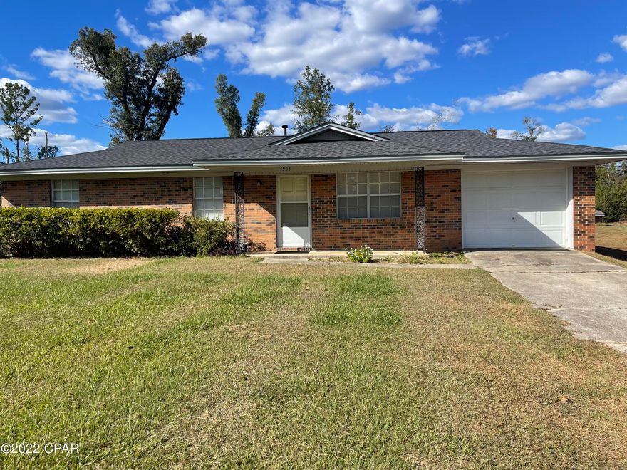 PROPERTY UNDER CONTRACT; SELLER WILL CONSIDER BACKUP OFFERS. 3 bedroom, 1 and a half bathroom brick home in quiet neighborhood on a large corner lot. This home features a one car garage, spacious eat-in kitchen, three bedrooms and master bedroom with en suite half bathroom. The bedrooms are carpeted and the kitchen has vinyl flooring. The laundry hookup is in the garage. This home is located just outside of Dogwood heights, close to Marianna K-8, Marianna High School and downtown Marianna. The HVAC was replaced in 2020, the roof replaced in 2018.