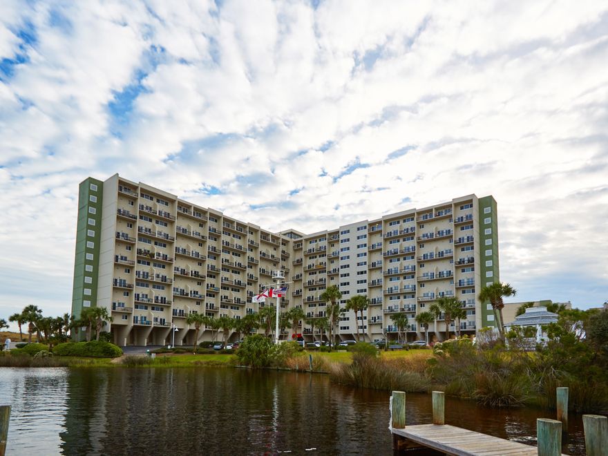 Sought after 2 bed/2.5 bath Penthouse with stunning views of the Gulf of Mexico from the master bedroom balcony. The living room & additional bedroom overlook Lake Powell, the largest coastal dune lake in Florida.Situated at the quiet west end of the beach, Pinnacle Port's facilities include, two pools heated seasonally, tennis courts, shuffle board, community room, sauna, children's playground, boat ramp and jetties handy for tying up your watercraft after a day out on the lake.
