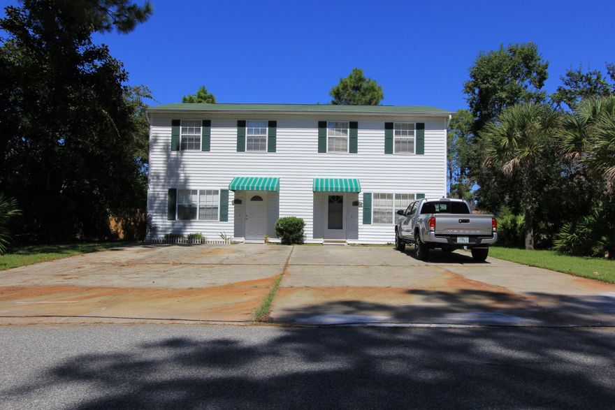 This is an amazing investment opportunity!  A duplex located on the west of Panama City beach and within a half mile to the beach! Call today for your private tour! Gulf American Property Management  projects rents could be between $1050-$1250 a month each side.