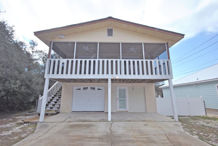 Sunset Ave, Riviera Beach, sits a two bedroom beach house with two full baths, a one car garage a few hundred square feet of balcony space and a screened in porch! The west end of Panama City Beach is a the quiet and tranquil area that is highly coveted for being away from the high concentration of traffic and people. The beach where you have plenty of white sand all to yourself. Three blocks from the beach and a golf cart friendly community give Riviera Beach superb vacation income potential or make it a primary home and live the island life of sunshine and salt air. Come visit Sunset Ave at Riviera Beach today!