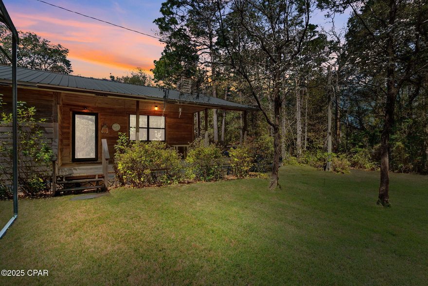 In today's society this is a rare find ~ a one of a kind ~ 4 sided, hand sawn cypress plank home.  It is insulated completely from top to bottom, including insulation between each interior wall so you know that means very low utility bills! A new septic tank was installed 4 years ago and it has been serviced every year since the installation. HVAC is 5 years old and has also been professionally serviced every year.  All new hurricane windows that provide beautiful views of the surrounding woods and withstand the type winds Mother Nature sends that way!  This home has withstood all the hurricanes that have been sent its way, including Hurricane Michael.  It is equipped with a full home generator large enough to be able to take a shower, cook dinner and laundry all at the same time!  It is a true oasis in Southport where you can swing on the porch or take a walk in the woods.  The Master bedroom is nice with plenty of room for your preferred exercise equipment.  All of the bedrooms are spacious. The backyard has a large out building ~ 16X24 which could make a perfect work shed for any of your projects or big enough to hold all of the lawn equipment you could need. Also, you will have a sturdy marine grade aluminum boat covering with extra height. This beautiful home sits on a level 2.5 acres with its own private drive and gate, just around the corner from White Western Lake.
All information is deemed accurate but should be verified by the buyer if important.