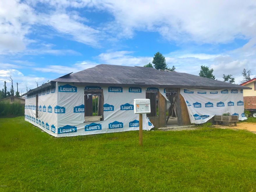 GREAT fix & flip or investment opportunity with this new construction home in Panama City! After Hurricane Michael the current homeowner demolished the old home that was on this property and began building new one in August 2019, but did not complete it - So this is your chance to! Plans for the new home are included. The home was planned for 1,762 sqft. (heated) as a 4 Bed / 2 Bath and no garage. No plumbing or wiring has been done, and the home is on city water and sewer. At this price this property is a STEAL and IT WON'T LAST LONG - So act quickly! --- CASH BUYERS ONLY ---