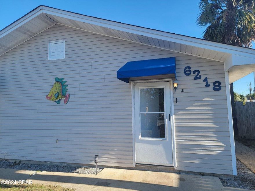 Step into coastal living bliss at 6218 Pinetree Avenue Unit A, Panama City Beach, FL 32408! This charming one-bedroom, one-bath front unit in a Triplex is not just a home; it's a seaside sanctuary. Pet-friendly and affordable, this gem offers a cozy haven just minutes away from the pristine white sandy beaches of PCB.
Picture yourself in this sunlit space with tile flooring throughout, providing both style and easy maintenance. The newer energy-efficient HVAC and water heater ensure comfort without compromising on sustainability. Worried about parking? Fear not! This unit comes with dedicated parking spaces, making life a breeze.
Water included - you only pay for electricity and garbage. Host delightful gatherings on your private patio, perfect for entertaining or simply unwinding after a day at the beach. Plus, with laundry facilities accessible on-site, convenience is at your fingertips.

Seize the opportunity to make this coastal haven your own - where affordability meets beachside bliss!