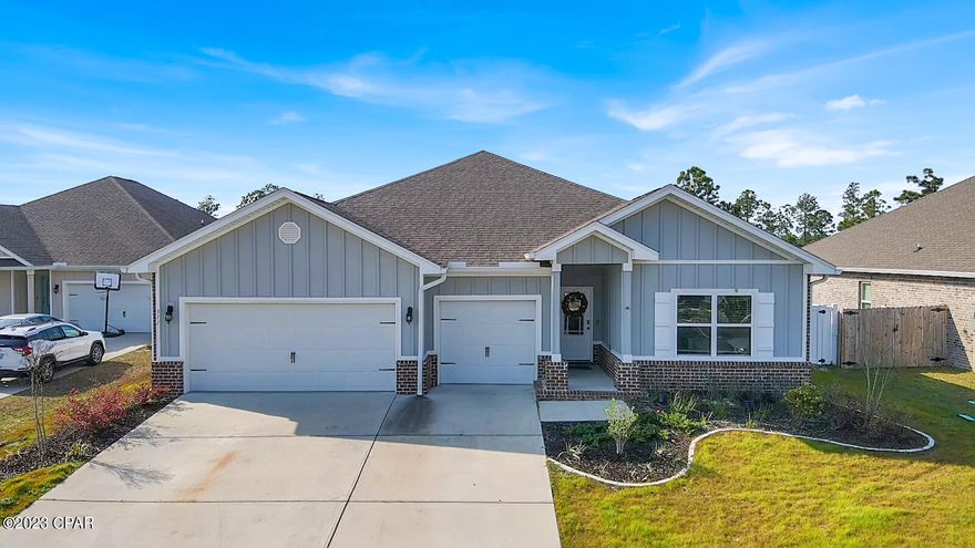 Welcome to this beautiful upgraded 4 bedroom, 3.5 bath, one story home located in the desirable Fanning Bayou community. With a desirable open floor plan, this upgraded home includes plenty of beauty to admire. This home qualifies for 100% financing through the PATH program. As you enter the home you'll be impressed by the abundance of natural light and the large open spaces, as well as the upgraded fireplace and feature walls through out the home. The spacious family room centers the home and is the perfect gathering place. The sizable kitchen boasts upgraded backsplash, and with the breakfast island, entertaining is a breeze. The split bedroom plan offers everyone privacy while the master suite is the perfect place to relax. With a large bonus room, this home is equipped to host any size gathering or have a play room, office, or media room. Whether you are looking for a place to gather with family and friends or a place to escape after a long day, this home is sure to impress. Relax in the garden tub, or sit outside and enjoy the nature. Outside there is a large backyard that is perfect for playing or gardening, and a nice sized porch for enjoying. With quick access to the bay, you'll be able to enjoy fishing, boating, or just catching the sunset and all of the nature that Fanning Bayou has to offer. There is a community pool for those hot summer days! This home offers so many extra amenities not found in other homes in the area and is priced to move fast. Don't let this opportunity pass you by - call today for more information or to set up a showing.