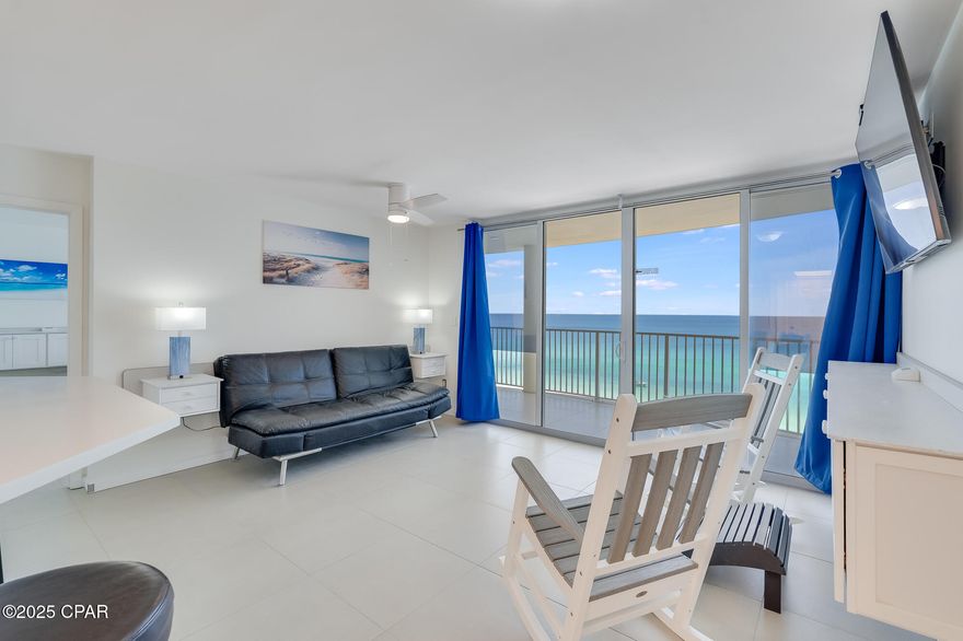 ***OPEN HOUSE:JANUARY 31ST-1:00PM TO 4:00PM*** ARGUABLY THE NICEST 1BD, 1BA LONG BEACH CONDO CURRENTLY ON THE MARKET...I CHALLENGE YOU TO FIND ANYTHING NICER!!! Unlike any other Long Beach condo, this European styled fully furnished and COMPLETELY renovated NEW CONSTRUCTION unit has never been rented and is being sold by the original owners. Tower I has brand new elevators adding to the allure of this exceptional property. Step inside to a space that has been completely updated with superb quality in mind. From the smooth ceilings and walls to the perfectly placed ceramic tile flooring, every detail has been thoughtfully crafted to enhance your living experience. The kitchen is truly the heart of this home, boasting a HUGE quartz breakfast bar with stools ideal for entertaining guests. All new upgraded appliances to include a brand new washer and dryer, water heater, 7 year new HVAC, and a new fiberglass front door to ensure convenience and comfort. You will appreciate the large stainless steel farmhouse kitchen sink complemented by white cabinets, creating a bright and inviting atmosphere. The living room features a top of the line ceiling fan, beautiful cabinets with Corian countertops that add to the overall charm of the space. The panoramic views visible from the floor to ceiling sliding glass doors are absolutely breathtaking. Whether you are in the gulf front master bedroom complete with a ceiling fan, built in cabinets and Corian countertops, or out on the incredible spacious ceramic tile balcony, you will be treated to gorgeous sunrises and sunsets. Long Beach Resorts offer a resort style lagoon pool with waterfalls and islands as well as two additional pools and multiple hot tubs, and if you enjoy dining al fresco, the  pool side Tiki Bar offers delicious food and drinks. You are just a short stroll away from popular dining, shopping, and entertainment options. Sink your toes in the sugar white sand and listen to the sound of the waves and you will want to move right in!! With gated entry and 24 hour security, Long Beach Resorts provide the peace of mind and sense of security you deserve. All information is approximate and should be verified bu buyers if​​‌​​​​‌​‌​​​​‌​​‌​​​​‌‌ important.