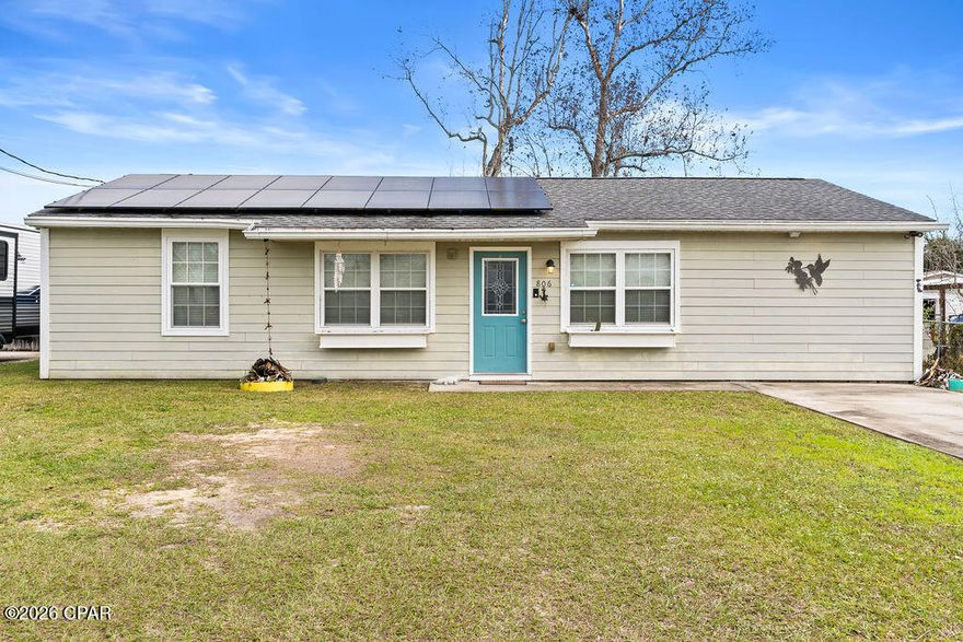 Charming & Centrally Located 3BR/2BA Home with Fenced Yard and Playground

Welcome home to this charming 3-bedroom, 2-bath detached single-family residence, ideally located within 15 minutes of Tyndall Air Force Base and less than 30 minutes from the sugar-white sands of Panama City Beach at Rick Seltzer Park.

The exterior offers a large, fully fenced backyard—perfect for pets, play, and entertaining—highlighted by an awesome playground that conveys endless fun. A spacious shed with additional covered storage provides plenty of room for tools, toys, and outdoor equipment.

Inside, you'll find an updated kitchen and bathrooms designed for both style and functionality. The kitchen features granite countertops, stainless steel appliances, a breakfast bar, a generous pantry area, and a cozy eat-in dining space.

The primary suite includes a private en suite bathroom with a walk-in shower, creating a comfortable retreat at the end of the day.

Centrally located and move-in ready, this home offers the perfect combination of convenience, comfort, and outdoor enjoyment—schedule your showing today