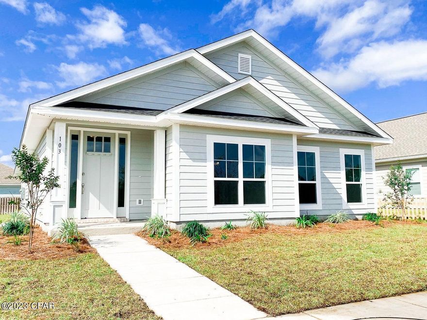 **This home has all Bay views on entire side of home (which caters to Living Room, Dining, Kitchen and Master). Great Corner lot! Move in Ready...the Best home available in the best location!! Will not last! Move in Ready and can accommodate a quick close!

Introducing the 2,201 sq ft single-story home blending comfort, functionality, and elegance. Features include 4 bedrooms, 2 bathrooms, a spacious master suite with walk-in closet and en-suite bath, open-concept living area, well-appointed kitchen with island and walk-in pantry, adjacent dining area, separate laundry room, two-car garage, and customizable flex room. Built with energy-efficient materials, this floor plan is perfect for families seeking style and practicality.