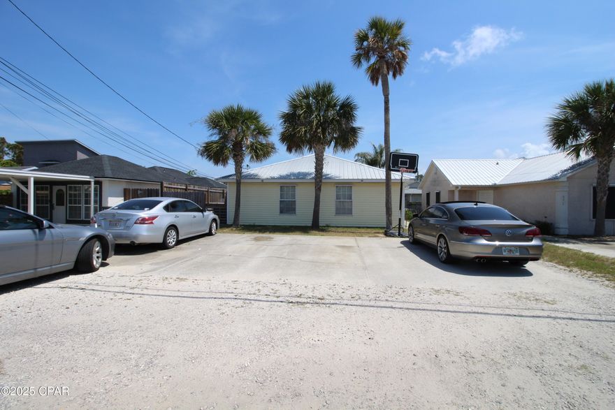 Investors, this is your chance to own a duplex on the beach.  Rent both sides or live in one side and rent the other side.  No HOA fees and short term rentals allowed.  Units were leased at $1,500 and $1,300 a month respectively.  Currently vacant and ready for new tenants.  This building has the following; Unit #1 - two bedrooms; two baths; living room; kitchen and utility room; Unit #2 - two bedrooms; one bath; living room; kitchen, interior laundry closet, etc.  Property has parking for four cars and a fully fenced back yard.  Adjoining duplex is also available for sale.  Owner is ready to get out of the management business and retire.