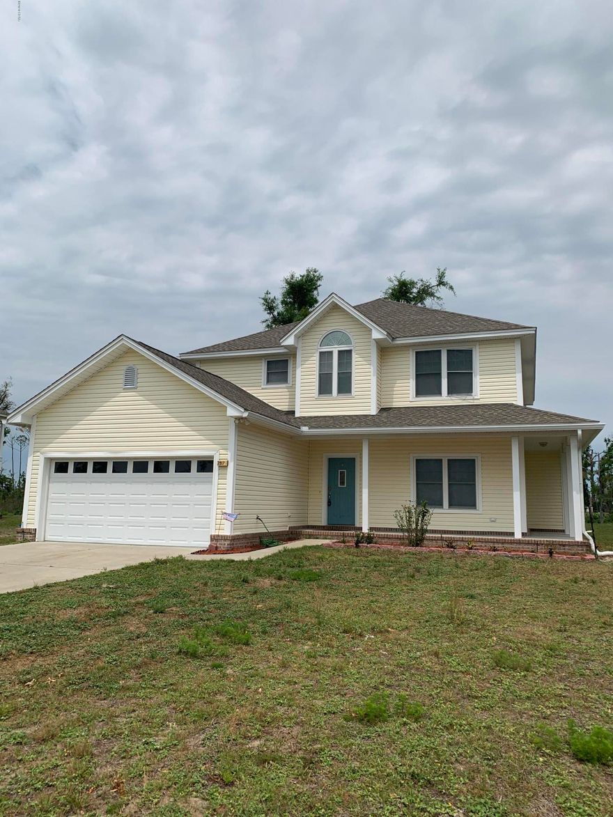 LOTS of SPACE in this beautiful 4 bedroom home in Riverside, a great planned community with beautiful trees, sidewalks and a cool lay-out that has all of the homes facing a green space area so you can sit on your front porch and speak to the neighbors as they stroll by. This home has a LARGE garage with a workshop space, the rooms are all very spacious with walk in closets, the kitchen is open and central to the living area. Upstairs master has a beautiful master bath with soaking tub and large shower, oversized master closet and a small balcony overlooking the greenspace. Childrens room has rainbow paint that your child just may LOVE, if not, we will have it painted. This neighborhood also has a workout facility (closed at present time) and a large pool & community area. Cable is included