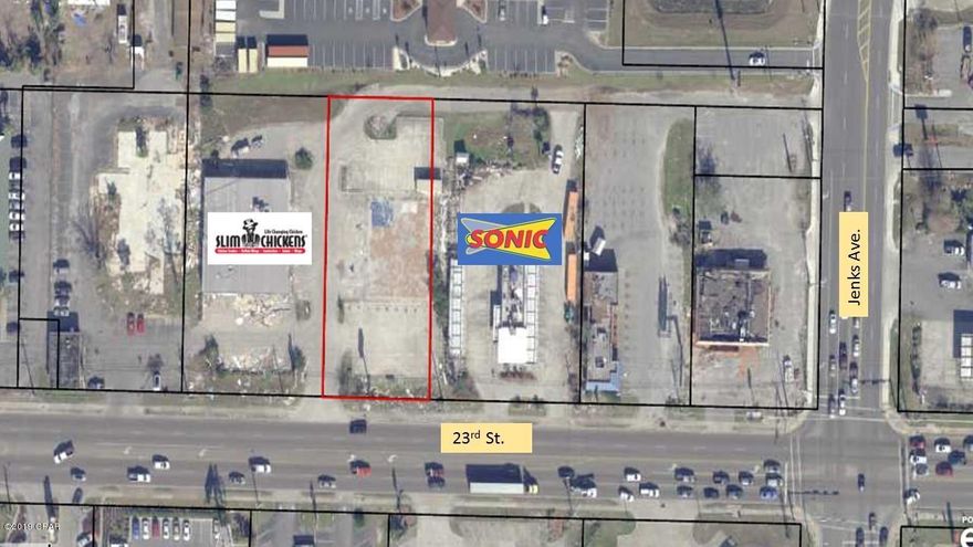 PRIME RETAIL PARCEL! Former site of 

Pet Supermarket now available for redevelopment. With access to 23rd St and Jenks Ave, this is a rare opportunity

to bring a new retail or office development to the heart of Panama City's most sought after retail corridor.  

  Cleared and ready for your retail or office client. Bring all serious offers to the table.