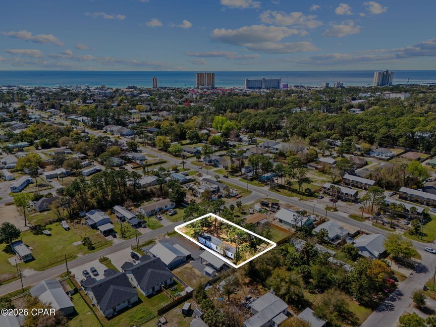 Build your beachside vision at 8614 Houston Street! Ideally located on the highly sought-after east end of Panama City Beach, this property puts you just minutes from the sugar-white sands and emerald waters of the Gulf.

Whether you're dreaming of a primary residence, vacation getaway, or investment opportunity, this location delivers. Enjoy quick access to public beach access points, local dining favorites, marinas, and all the laid-back coastal lifestyle this area is known for (all just a short drive away!)--while still being tucked into a quieter residential pocket away from the crowds.

The lot offers a great footprint to create your own coastal retreat, with nearby new construction and continued growth adding to the appeal and long-term potential. Spend your days at the beach, evenings on the water, and enjoy everything PCB living has to offer--all just moments from your doorstep.

No HOA and plenty of possibilities--secure your spot near the beach and start building your future today.

Buyer to verify all measurements, zoning, utilities, and land use.