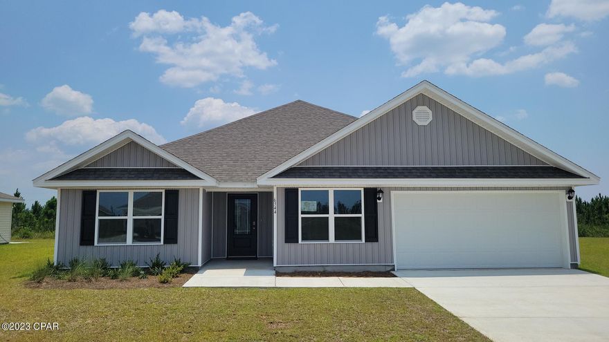 Liberty neighborhood is conveniently located in beautiful Panama City off of Star Avenue near 231. Located just 25 minutes from Tyndall Airforce Base, 20 minutes to hospitals, and less than 15 minutes to shopping, restaurants, and grocery stores you will be amazed at the convenience once you enter the winding entrance to this beautiful sanctuary.    Liberty, D.R. Horton's premier new lifestyle community, offers a 7,500 square foot community center with full gym, wellness rooms and much more. Additionally, behind the community center is a water wonderland with resort style pool, splash pads, and an outdoor grilling kitchen with seating. Just when you thought it could not offer more, there are sidewalks, ponds, fountains, and conservation areas throughout this beautiful neighborhood full of nature.

When you enter the Sawyer floorplan through the beautiful prairie door, you are amazed at the brightness and width of the entry way into this 5-bedroom, 3 bath, 2,483 square foot home.  With 2 spacious bedrooms off the main entry way separated by a full bathroom and another secondary bedroom across the entry way on the opposite side, your guests and children are afforded privacy at the front of the home.  Walk a few steps beyond and enter the open family room with a large area for an office or formal dining room. Overlooked by the huge kitchen island with a spacious breakfast area to the side. The kitchen features a walk-in pantry, beautiful white cabinets, and laminate countertops. The primary bedroom and bathroom are located off the back of the home featuring lush carpet flooring in the bedroom and luxury vinyl plank in the bathroom. The bathroom offers a soaking tub, large shower, double sinks, and a large closet. The covered back porch is sizeable, private, and is designed for easy in screening. The fifth bedroom and bath are located off the back of the home. This 4-sided vinyl home is situated on a large lot, sodded on 4 sides, located amidst beautiful trees, ponds, and fountains.