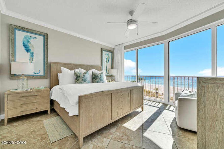 Step into Boardwalk Unit 303, a rare opportunity to own one of the most impeccably maintained condos in the resort with GREAT RENTAL HISTORY! This 2 bed, 2 bath retreat is situated on a desirable lower level, offering convenience, privacy, and unmatched Gulf front living. Unlike typical rentals, this condo has been lightly rented to friends and family. This condo produces high rental numbers even with owner use. You truly won't find a more well-kept unit. Designed with sophistication in mind, the condo is beautifully appointed with Restoration Hardware furnishings, high end black out curtains, top of the line mattresses and luxurious bedding that will keep your guests on repeat.
From sunrise to sunset, enjoy unobstructed, panoramic views of the Gulf from your private balcony. And with Tootsies opening soon nearby, this location is set to become even more desirable offering prime access to dining, nightlife, and entertainment just steps away.
The open floor plan creates a bright and inviting living space, flowing seamlessly from the upgraded kitchen with granite countertops, stainless steel appliances, and a breakfast bar into the living area with breathtaking Gulf views. The Gulf-front master suite offers balcony access, a soaking tub, walk-in shower, double vanity, and large closet, while the private second bedroom provides its own full bath for ideal guest privacy. Additional features include in-unit laundry, crown molding, and elevated coastal design details throughout.
Boardwalk Beach Resort continues to shine as one of PCB's premier Gulf-front destinations. The community offers a Gulf front zero entry pool, two hot tubs, and a splash pad, along with an on-site bar and grill, sauna, convenience shop, 24-hour gated security, and covered garage parking. With expansive beach frontage and unbeatable walkability to restaurants, events, and attractions, the resort stands out as one of the top performers on the beach.
Whether you're seeking a turnkey rental performer or a pristine second home to enjoy with family and friends, Boardwalk Unit 303 is the one you've been waiting for.