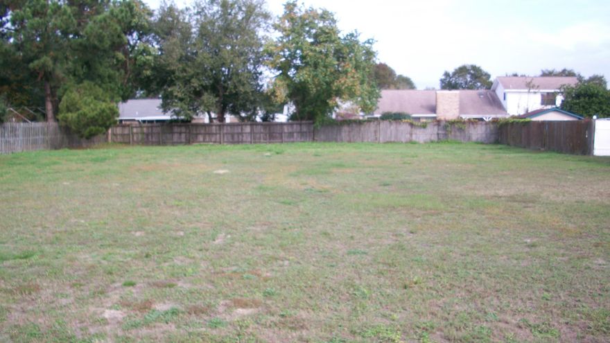 Nice subdivision close and convenient to schools, shopping, and Tyndall Air Force Base.  This is a newer subdivision with nice homes throughout it.  The lot is large 100 x 145 and is cleared and leveled out, ready to build on and would make a nice site for your new home. Neighbors wood fencing on three sides of you.