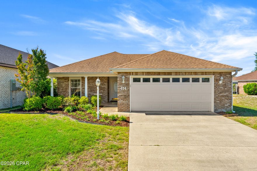 For lease - Waterfront 3-bedroom, 2 bath home overlooking Lake Marin in the heart of Panama City. Beautifully updated with vinyl plank flooring in the main living areas and bedrooms! Capture beautiful sunset views of the lake from the deck or screened porch. The home features an open floor plan great for entertaining. The updated kitchen features great cabinet and counter space, and stainless appliances, including refrigerator with ice maker, stove/oven, dishwasher, and vented microwave. There is a breakfast nook attached to the kitchen where the washer/dryer closet is also located. Connecting small patio for grilling convenient to kitchen. The spacious dining/living room has a tray ceiling and great natural lighting. The master bedroom is on the lake and has a tray ceiling, walk-in closet, ensuite bathroom with walk-in shower. Two additional bedrooms with Jack-and-Jill bathroom, tub/shower combination; Two car garage; **No pets allowed** INCLUDES Lawn Service and Irrigation water.