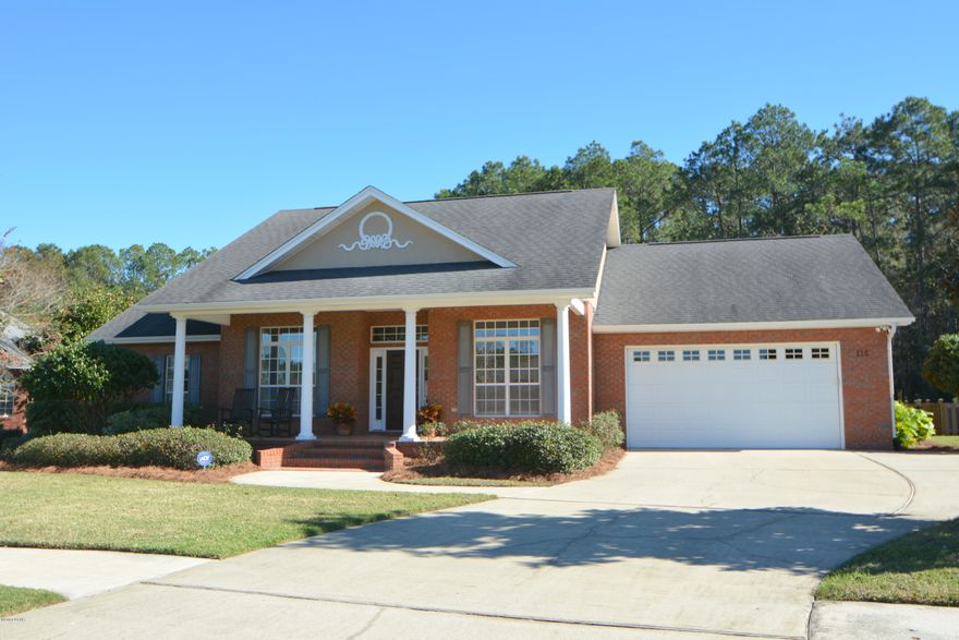 This remarkable home in this wonderful neighborhood awaits you and your family. With over 2400 square feet of living space, this all-brick home has something for everyone. As you welcome your friends into the spacious foyer, you will immediately notice the beautiful wood floors. To your right is the formal dining room and straight ahead is the large family room. The family room has a charming fireplace and built-in cabinetry. If you like to cook, you will love the updated kitchen with stainless appliances and Cambria counters. There is a desk, a separate counter area perfect for your coffee maker and a pantry. The four bedrooms are split plan and there are two and a half baths. The master bedroom is quite large and has a door to the screened porch. Also updated is the roomy master bath with whirlpool tub, separate tiled shower, water closet, double vanities and walk-in closet and linen closet. In addition to the four bedrooms there is an office/craft room off of the laundry room. The backyard is an amazing retreat at the end of the day. There is a large screened porch and the back yard itself is huge. It overlooks the golf course out and to the left though directly behind the house it is wooded and very private. The yard is fully fenced, has a hot tub and a play set with swings and a slide. Parking is available in the two car garage with workbench and pegboard, as well as in the oversized driveway.
