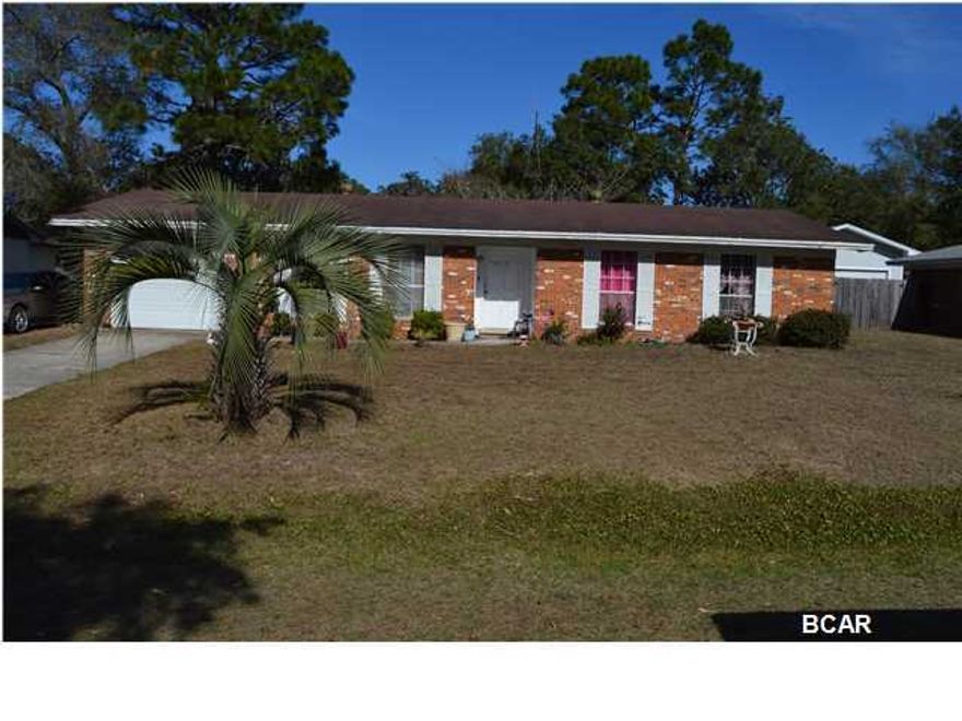 Move-In-Ready Home CLOSE TO TYNDALL AFB is now Immediately Available.  Location may make this an excellent investment for renting and home is a great Starter home that is possibly more affordable than paying rent to someone else.  This home has plenty of room for friends and family gatherings. Spacious great room, kitchen, dining room and more are just a start. Bedrooms are sized to accommodate most furniture instead of the other way around.  This home has a large laundry/utility room, perfect sized fenced back yard for pets, friends, pool, and possibly a Gazebo too, the choices are limitless. You have to see this home to appreciate the space it offers. By the way, don't forget to wave at the neighbors, they appear Very Friendly.  All info approximate, buyer to verify all if important All information, measurements, and designer ideas taken from Seller, public records and personal opinions.  Buyer should verify all information if deemed important. Call your favorite Realtor Today and put this one on your ''MUST SEE'' List but be careful, you might just fall in love with this one and its potential!