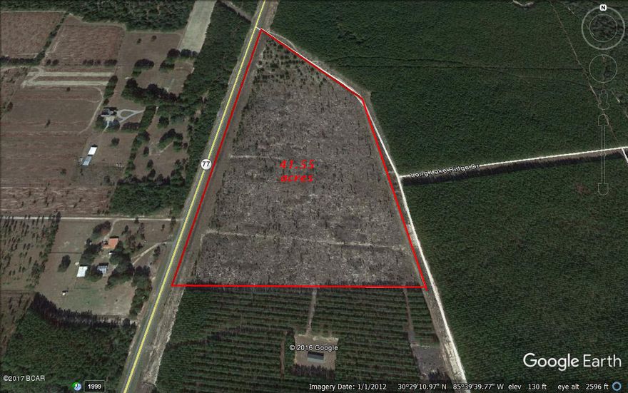+/- 2231 Hwy frontage on the newly expanded  4 lane on Hwy 77.  Great potiential for multi use for residental or commercial.