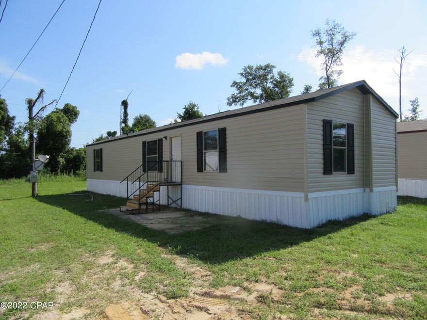 New 3-bedroom 2 bath mobile home Convenient to Tyndall AFB and Shopping. Central heat and Air, ceiling fans and washer and dryer hookups. All property sizes and ages are approximate, please measure and/or verify if important.

School assignments are subject to change, please check with Bay County for most accurate information.

Deposit is the same as the rent. Pets NOT Allowed!